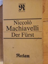 kniha Der Fürst, Reclam 1987