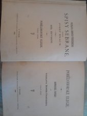 kniha Pobělohorské elegie historické povídky, Nákladem knihkupectví Františka Šimáčka 1885