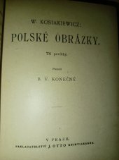kniha Polské obrázky tři povídky, J. Otto 1894
