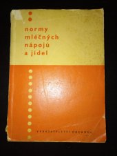 kniha Normy mléčných nápojů a jídel, Vydavatelství obchodu 1965
