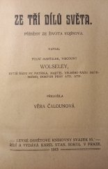 kniha Ze tří dílů světa příběhy ze života vojínova, Karel Stan. Sokol 1913