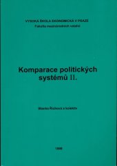 kniha Komparace politických systémů II., Vysoká škola ekonomická 1999