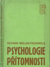 kniha Psychologie přítomnosti, Jan Laichter 1937