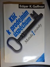 kniha Klíč k prodejním úspěchům metoda 1 stránky, Management Press 1997