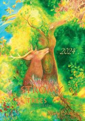 kniha Naši přátelé stromy Kalendář 2024, Galerie Pastelka 2023