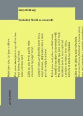 kniha Svobodný člověk se nenarodil, Větrné mlýny 2021