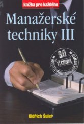 kniha Manažerské techniky III, Rubico 2003