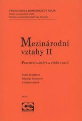 kniha Mezinárodní vztahy II pracovní náměty a výběr textů, Oeconomica 2010