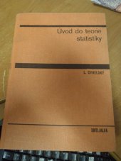 kniha Úvod do teorie statistiky, SNTL 1981