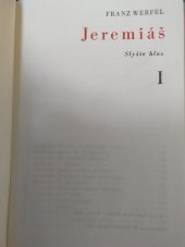 kniha Jeremiáš Sv. I. - Slyšte hlas, Lidová demokracie 1967