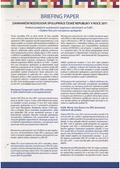 kniha Zahraniční rozvojová spolupráce České republiky v roce 2011 pohled nevládních neziskových organizací sdružených ve FoRS - Českém fóru pro rozvojovou spolupráci : briefing paper, FoRS - České fórum pro rozvojovou spolupráci 2012