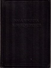 kniha Malá biblická konkordance, Ústřední církevní nakladatelství 1953