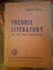 kniha Theorie literatury pro vyšší třídy středních škol, Česká grafická Unie 1947