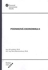 kniha Podniková ekonomika II, Mendelova univerzita  2011