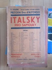 kniha Metoda Dr. d'Alfonso pro samouky italsky, Dr. N. d'Alfonso 1911