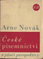 kniha České písemnictví s ptačí perspektivy, E. Beaufort 1946