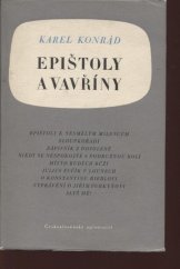 kniha Epištoly a vavříny, Československý spisovatel 1954