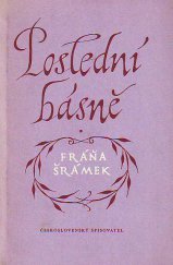 kniha Poslední básně, Československý spisovatel 1953