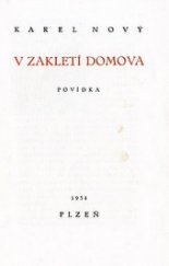 kniha V zakletí domova povídka, Josef Hodek 1934