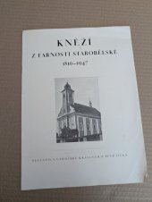 kniha Kněží z farnosti starobělské 1816-1947, Lidové závody tiskařské a nakladatelské 1947