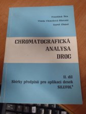 kniha Chromatografická analysa drog, Sklárny Kavalier 1973