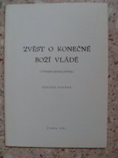 kniha Zvěst o konečné boží vládě (význam apokalyptiky), Evangelická církev metodistická 1991