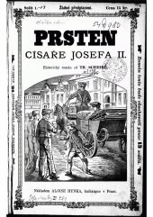 kniha Prsten císaře Josefa II., Alois Hynek 1884