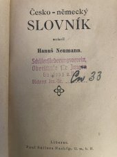 kniha Česko - německý slovník, Nakladatel Paul Sollors Nachfg., G. m. b. H. Liberec 1920