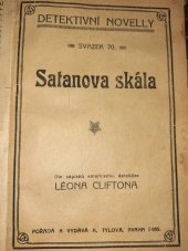 kniha Satanova skála Dle zápisků amerického detektiva Léona Cliftona, Anna Tylová 1922