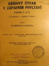 kniha Křídový útvar v západním Povltaví Pásmo I., Král. čes. společ. nauk 1911