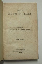 kniha Děje Králowstwí Českého, Nákladem Františka Řiwnáče 1864