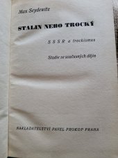 kniha Stalin nebo Trocký SSSR a trockismus : studie ze současných dějin, Pavel Prokop 1938