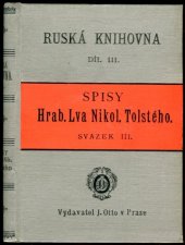 kniha Dětství, chlapectví a jinošství tři povídky, J. Otto 1901