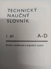 kniha Technický naučný slovník 1. - A-D, SNTL 1981