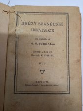 kniha Hrůzy španělské inkvisice, s.n. 1926