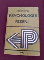 kniha Psychologie řízení, SPN 1982