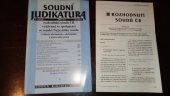kniha Soudní judikatura 1. ročník 10/1997, CODEX Bohemia 1997