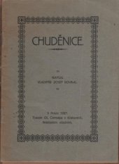 kniha Chuděnice, s.n. 1927