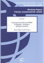 kniha Corporate social responsibility in students' awareness (primary research), Oeconomica 2007