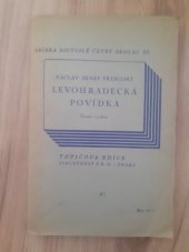 kniha Levohradecká povídka, Topičova edice 1948