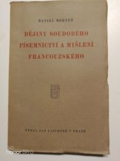 kniha Dějiny soudobého písemnictví a myšlení francouzského 1870-1927, Jan Laichter 1930
