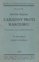 kniha Z Arizony proti Rakousku vzpomínky amerického legionáře, Moravský legionář 1928