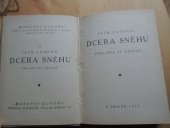 kniha Dcera sněhu, M. Nozarová 1919