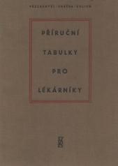 kniha Příruční tabulky pro lékárníky, SZdN 1958