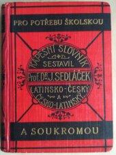 kniha Nový kapesní slovník latinsko-český a česko-latinský, Jindřich Lorenz 1940