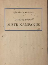 kniha Mistr Kampanus Historický obraz, Orbis 1950