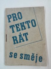 kniha Protektorát se směje Doklad č. optimismu a protiněmeckého odboje v 2. světové válce, s.n. 1944