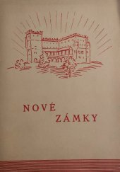 kniha Nové Zámky u Bučovic dějiny jejich panství, Alois Cigánek 1938
