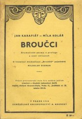 kniha Broučci dramatické pásmo o prologu a osmi obrazech, Alois Neubert 1944