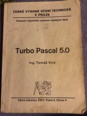 kniha Turbo Pascal 5.0, ČVUT 1990